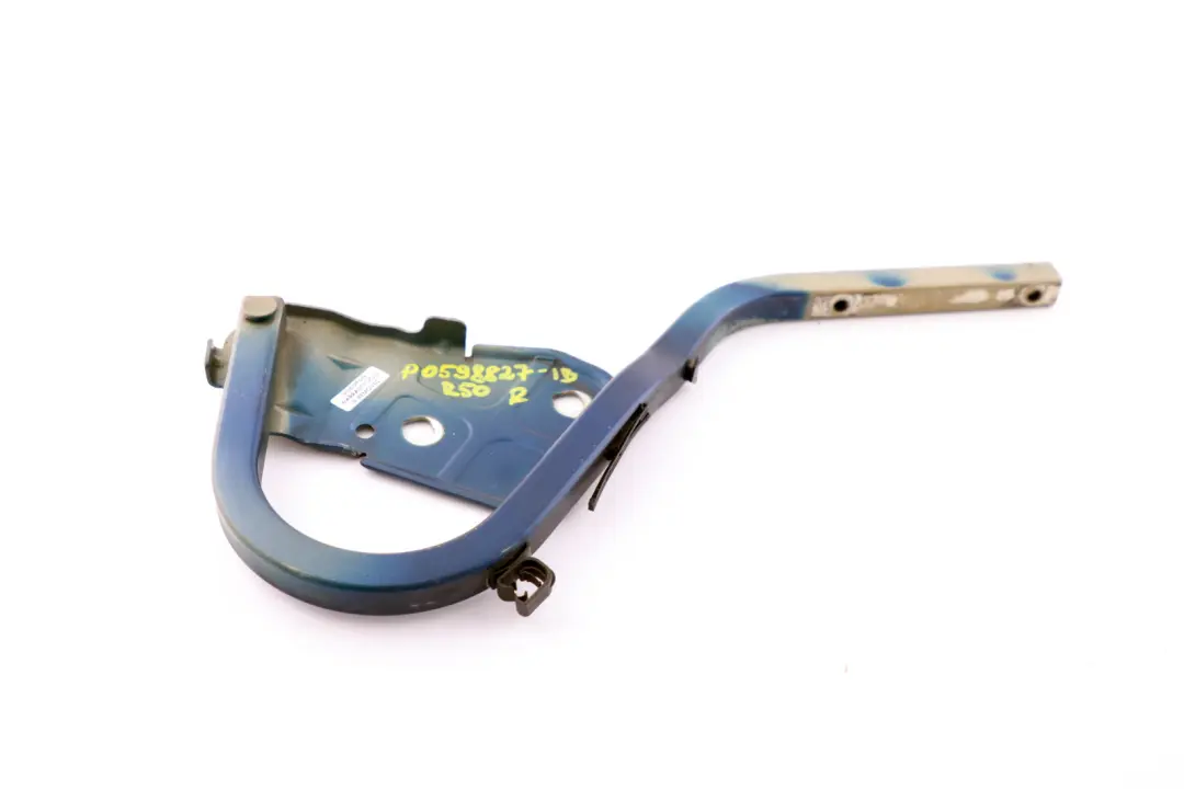 Right Engine Hood Hinge Bonnet O/S Indi Blue to Mini Cooper One R50 R52 R53 with Part number 0598827 Mini Cooper One R50 R52 R53 Right Engine Hood Hinge Bonnet O/S Indi Blue - SKU P0598827-IB - Part number 0598827
