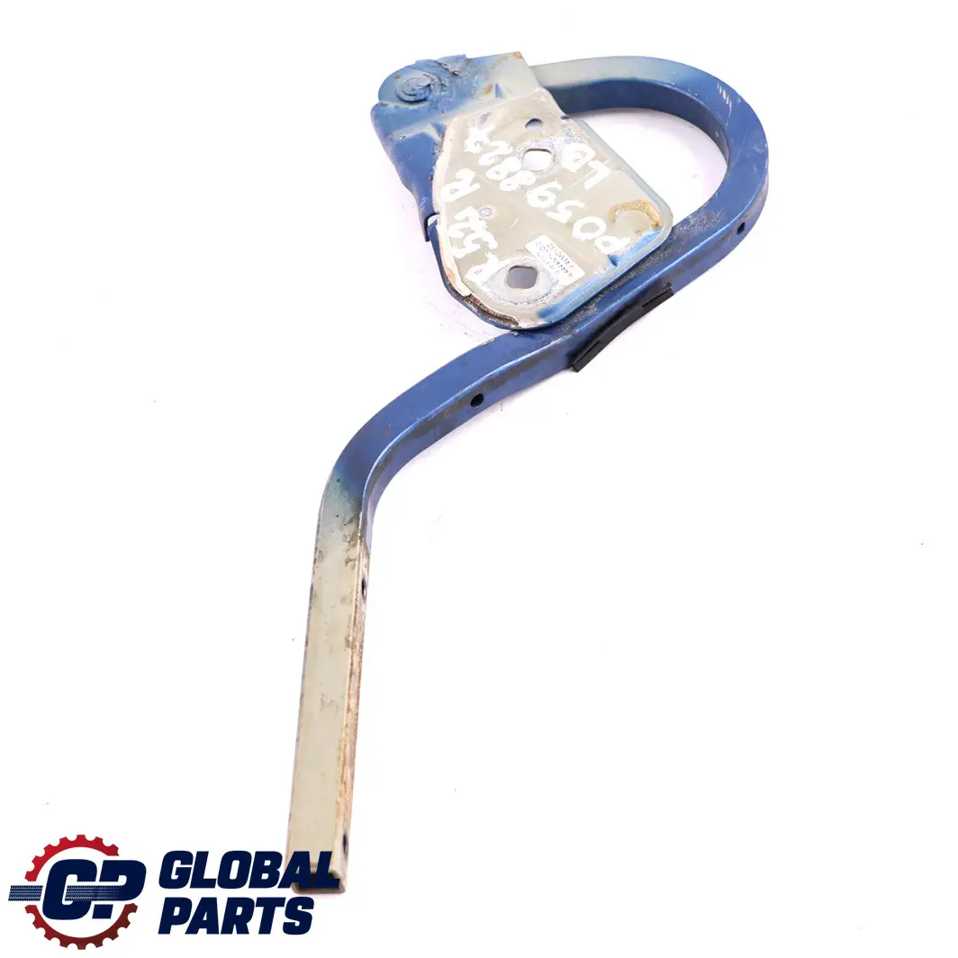 Right O/S Engine Hood Bonnet Hinge Lightning-Blue Metallic A63 to Mini R50 R53 with Part number 7037433 Mini R50 R53 Right O/S Engine Hood Bonnet Hinge Lightning-Blue Metallic A63 - SKU P0598827-LB - Part number 7037433