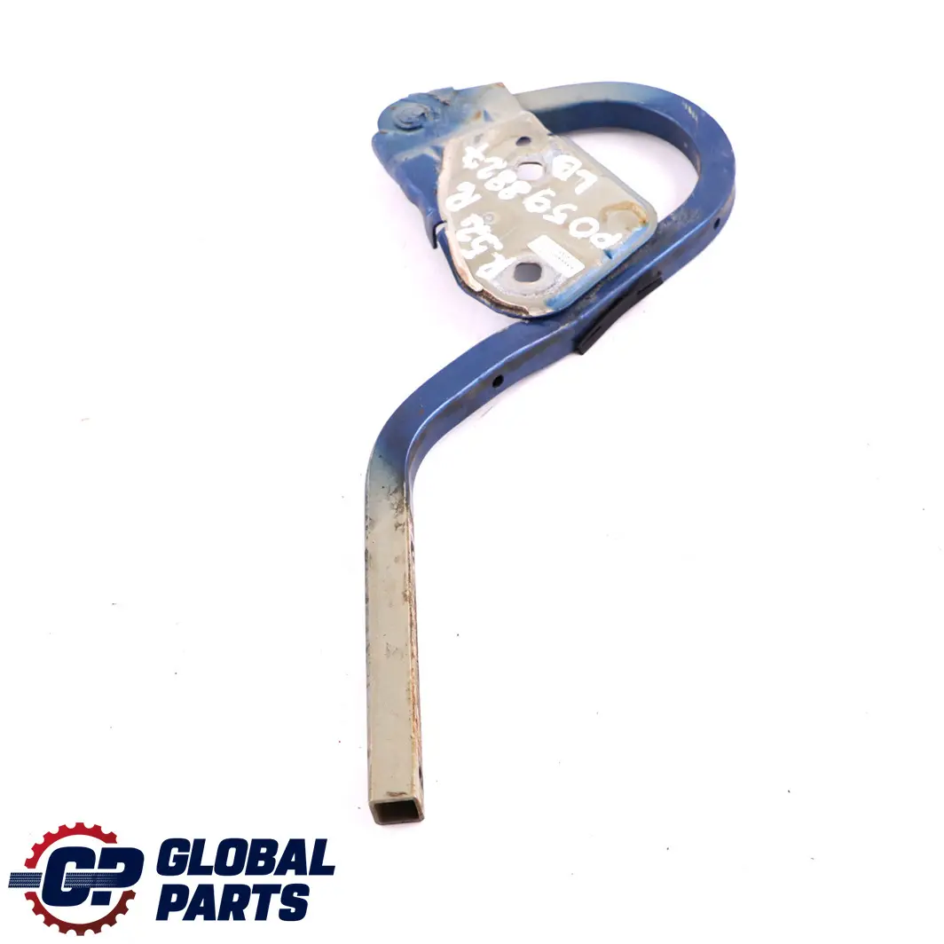 Right O/S Engine Hood Bonnet Hinge Lightning-Blue Metallic A63 to Mini R50 R53 with Part number 7037433 Mini R50 R53 Right O/S Engine Hood Bonnet Hinge Lightning-Blue Metallic A63 - SKU P0598827-LB - Part number 7037433