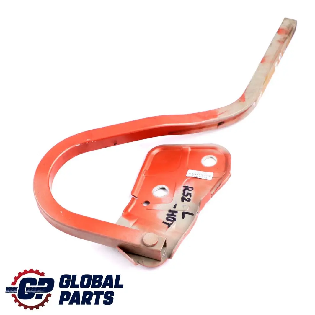 Left N/S Engine Hood Hinge Hot Orange Metallic A26 to BMW Mini Cooper One R50 R53 with Part number 0598828 BMW Mini Cooper One R50 R53 Left N/S Engine Hood Hinge Hot Orange Metallic A26 - SKU P0598828-HOT - Part number 0598828