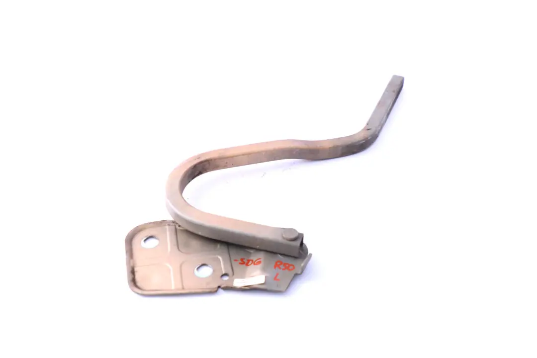 Left N/S Engine Hood Hinge Solid Gold to BMW Mini Cooper One R50 R52 R53 with Part number 0598828 BMW Mini Cooper One R50 R52 R53 Left N/S Engine Hood Hinge Solid Gold - SKU P0598828-SDG - Part number 0598828