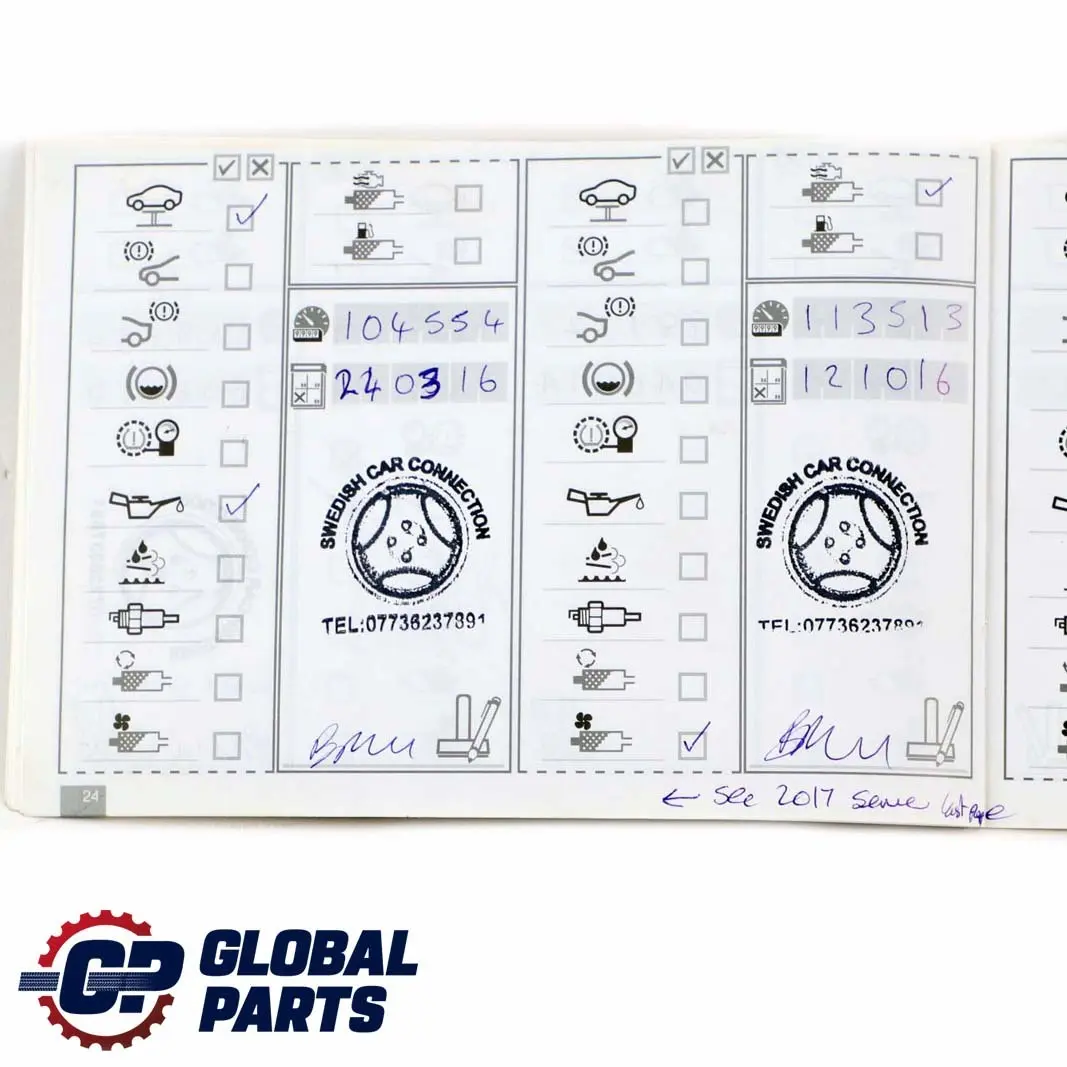 BMW 5 Series E60 E61 LCI Service Booklet Owner's Handbook Books Set Case - SKU P2601613 - Part number 2601613