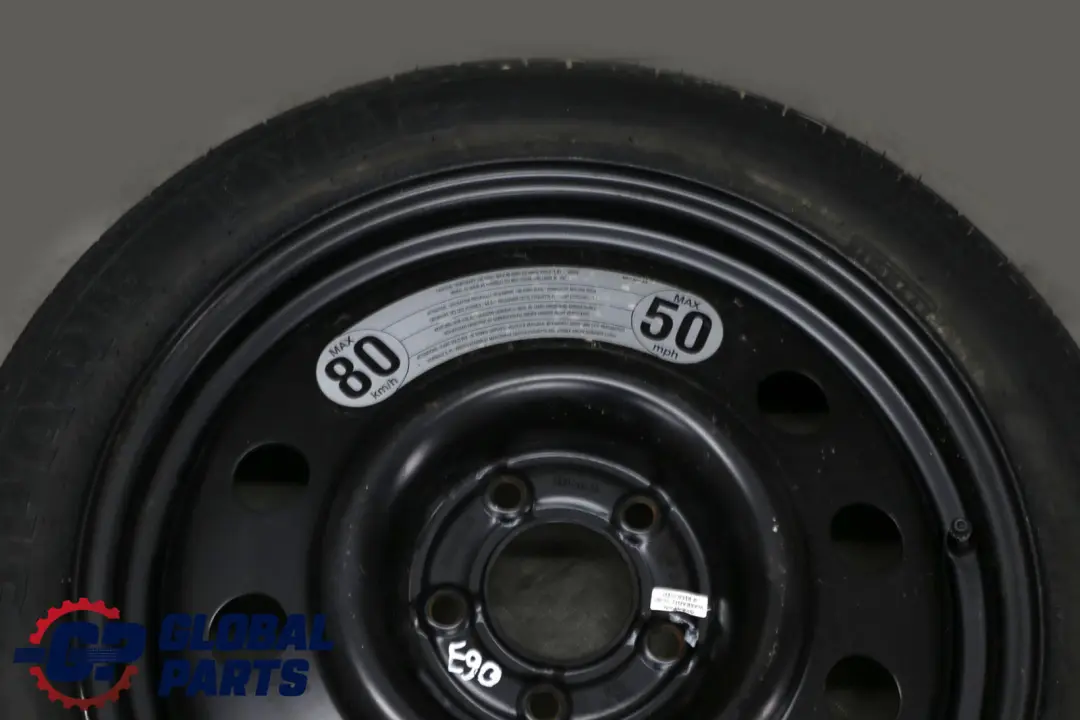 Pirelli Notrad Ersatzrad Stahl Schwarz 115/85 R18 für Jaguar mit Teilenummer Jaguar Pirelli Notrad Ersatzrad Stahl Schwarz 115/85 R18 - SKU Pirelli Spare Wheel - Teilenummer