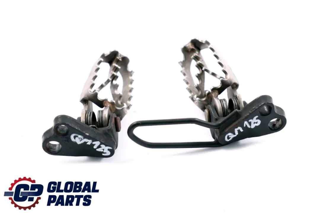 Qingqi QM 125 Left Right Footpeg Footrest Pedal Pillion Holder Bracket Set  - SKU Qingqi QM 125 Footpegs - Part number Qingqi QM 125 Footpegs