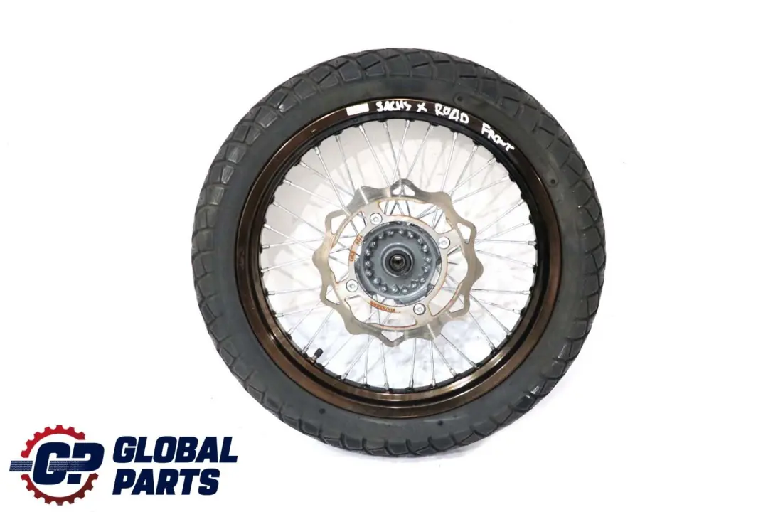  Tyre Spindle Brake Disc Hub - SKU Qingqi QM 125 Front Wheel - Part number Qingqi QM 125 Front Wheel