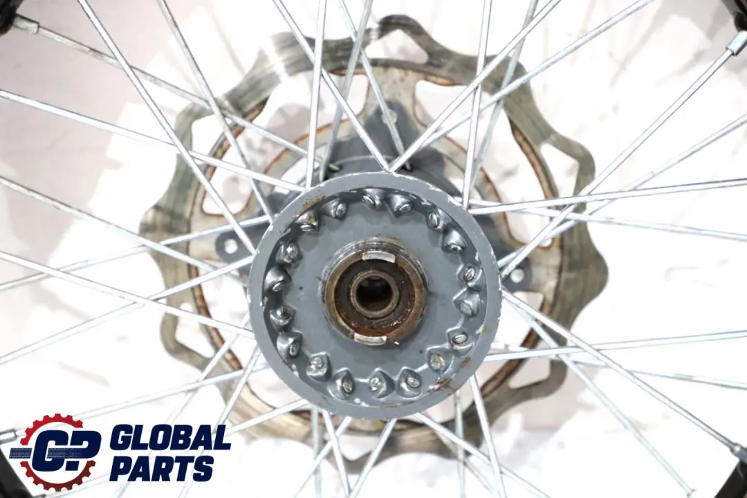  Tyre Spindle Brake Disc Hub - SKU Qingqi QM 125 Front Wheel - Part number Qingqi QM 125 Front Wheel