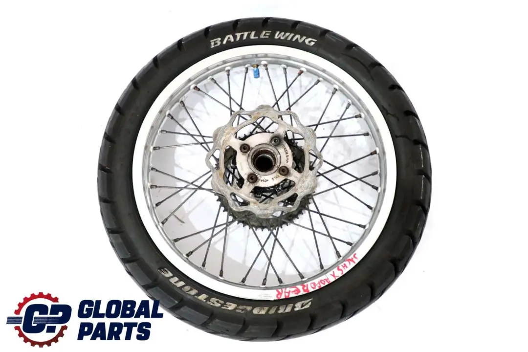 Tyre Spindle Brake Disc Hub Bridgestone Battle Wing to with Part number Qingqi QM 125 Rear Wheel Tyre Spindle Brake Disc Hub Bridgestone Battle Wing - SKU Qingqi QM 125 Rear Wheel - Part number Qingqi QM 125 Rear Wheel