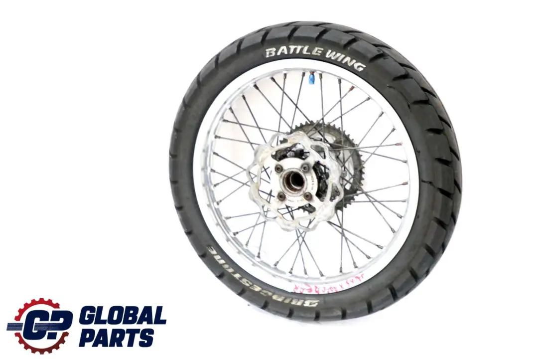 Tyre Spindle Brake Disc Hub Bridgestone Battle Wing to with Part number Qingqi QM 125 Rear Wheel Tyre Spindle Brake Disc Hub Bridgestone Battle Wing - SKU Qingqi QM 125 Rear Wheel - Part number Qingqi QM 125 Rear Wheel