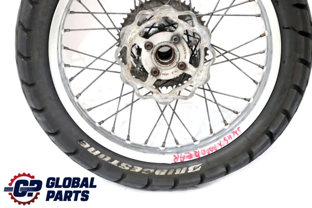 Tyre Spindle Brake Disc Hub Bridgestone Battle Wing to with Part number Qingqi QM 125 Rear Wheel Tyre Spindle Brake Disc Hub Bridgestone Battle Wing - SKU Qingqi QM 125 Rear Wheel - Part number Qingqi QM 125 Rear Wheel