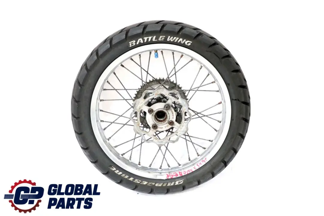  Qingqi QM 125 Hinten Hinterrad Reife Bremsscheibe Bridgestone Battle Wing - SKU Qingqi QM 125 Rear Wheel - Teilenummer Qingqi QM 125 Rear Wheel