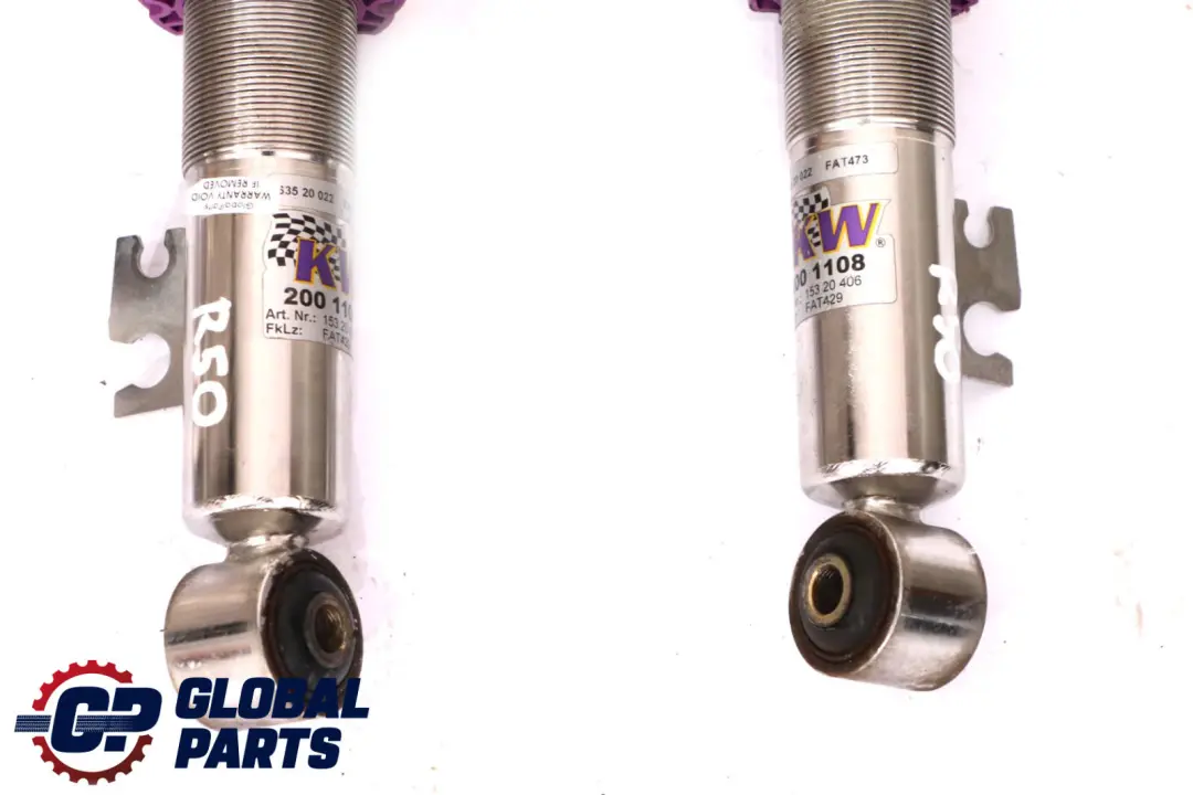 Mini Cooper R56 KW Vorne Hinten Links Rechts Federbein StoĂźdĂ¤mpfer Set - SKU R50 KW Shock Absorber Set - Teilenummer R50 KW Shock Absorber Set