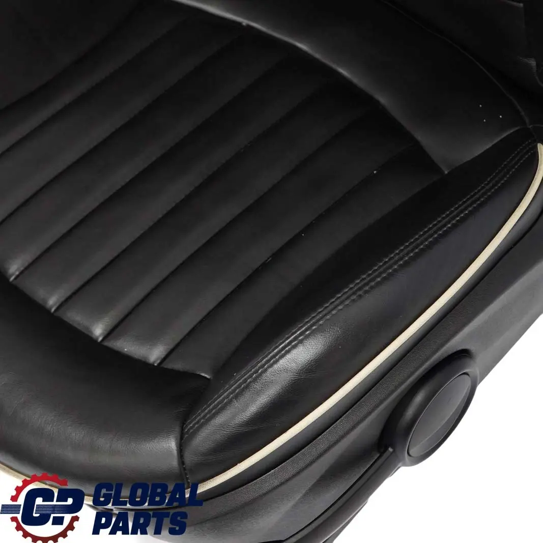 Mini Cooper Clubman Heated Sport Full Black Leather Lounge Interior Seats - SKU R55 Black Leather Seats - Part number R55