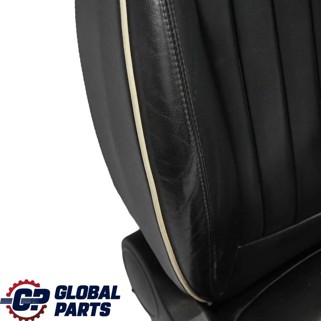Mini Cooper Clubman Heated Sport Full Black Leather Lounge Interior Seats - SKU R55 Black Leather Seats - Part number R55