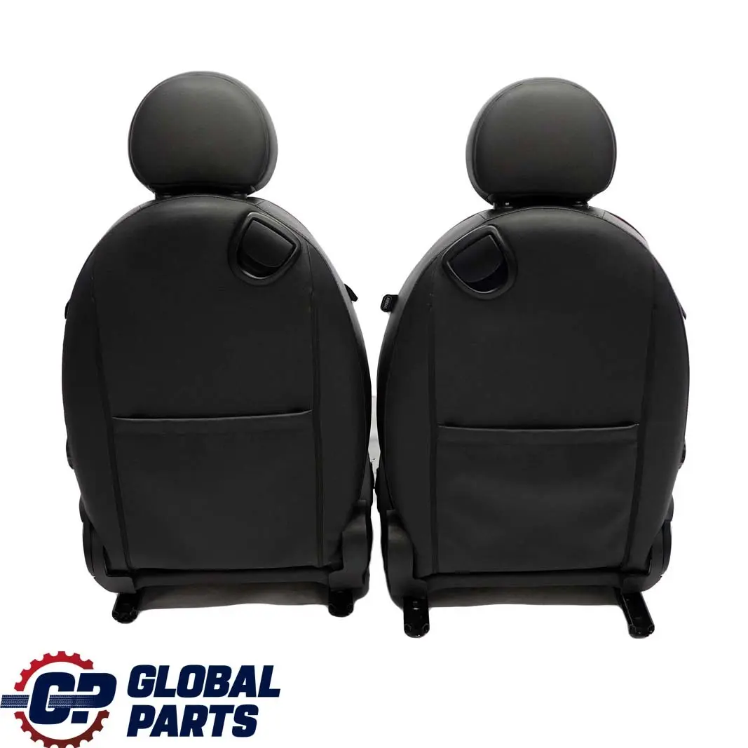 Hampton Sport Black Leather Lounge Red Interior Seats to Mini Cooper Clubman with Part number R55 Mini Cooper Clubman Hampton Sport Black Leather Lounge Red Interior Seats - SKU R55 Leather Seats - Part number R55
