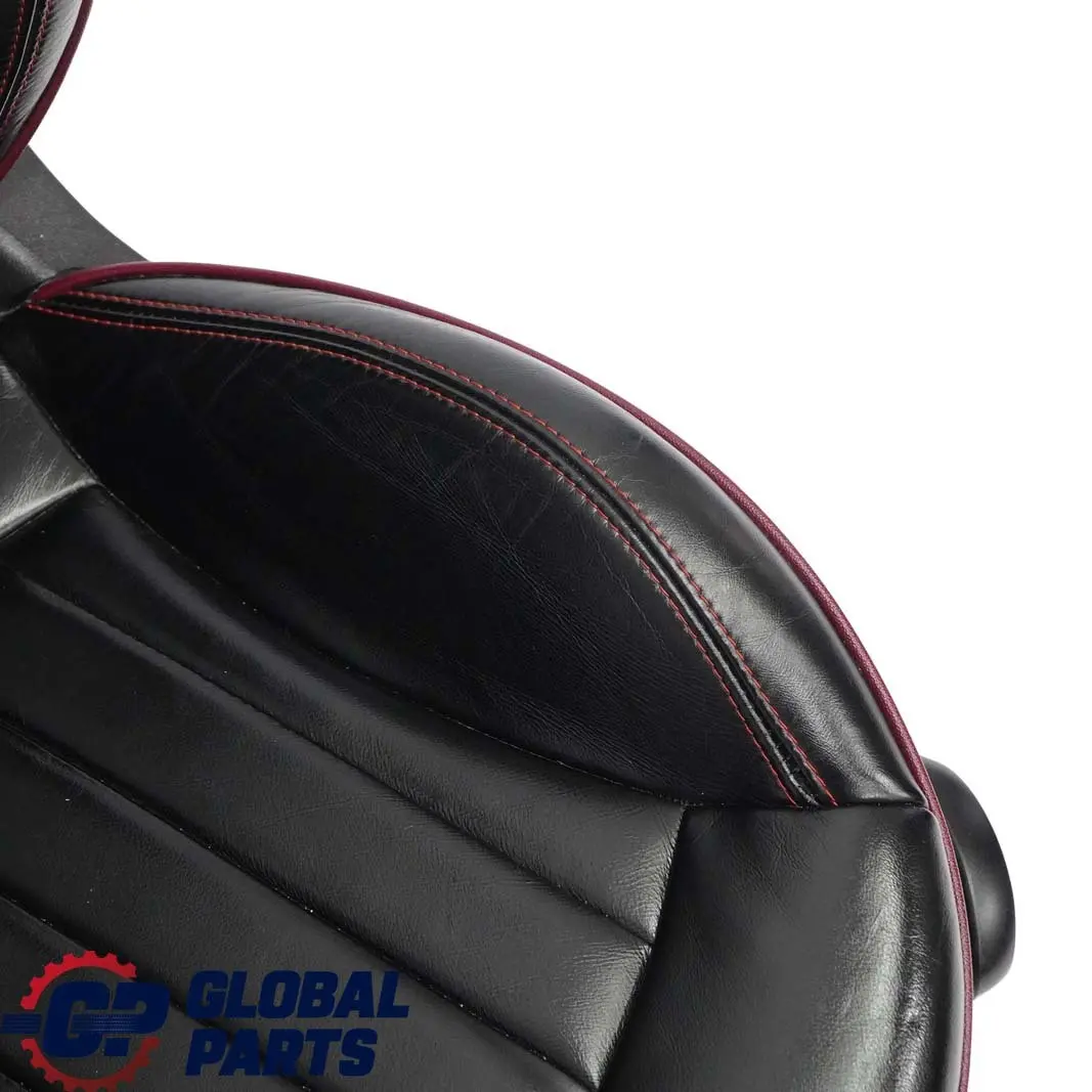 Mini Cooper Clubman Hampton Sport Schwarz Leder Lounge Rote Innensitze Sitze - SKU R55 Leather Seats - Teilenummer R55