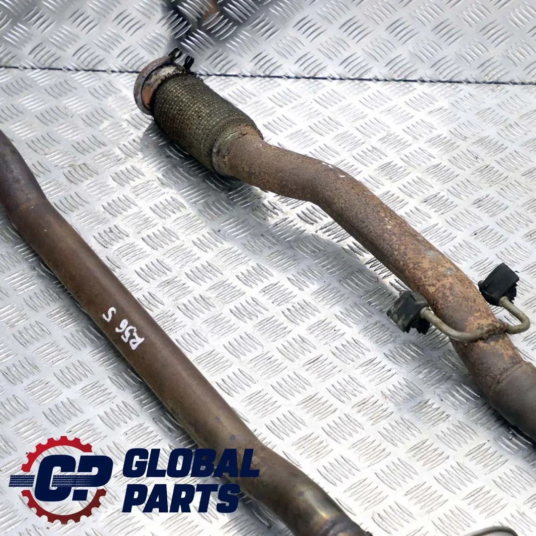 Exhaust Rear Silencer Back Box Muffler Kit Set to Mini R56 Cooper S with Part number R56 Exhaust Kit Mini R56 Cooper S Exhaust Rear Silencer Back Box Muffler Kit Set - SKU R56 Exhaust Kit - Part number R56 Exhaust Kit