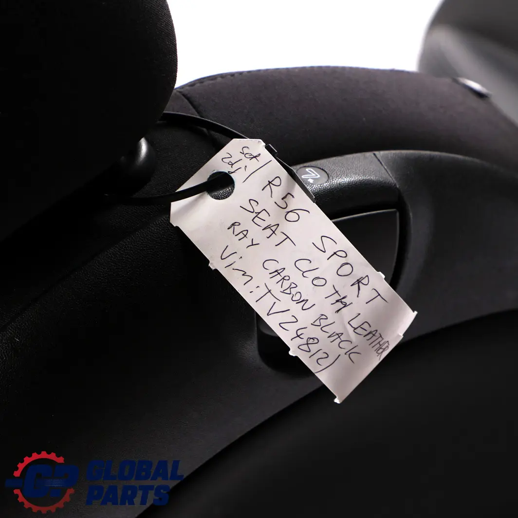 Cloth / Leather Interior Seats Front Rear Seat to Mini Cooper One Sport Black with Part number R56 Mini Cooper One Sport Black Cloth / Leather Interior Seats Front Rear Seat - SKU R56 Sport Seats Cloth / Leather RAY (FKE1) - Part number R56