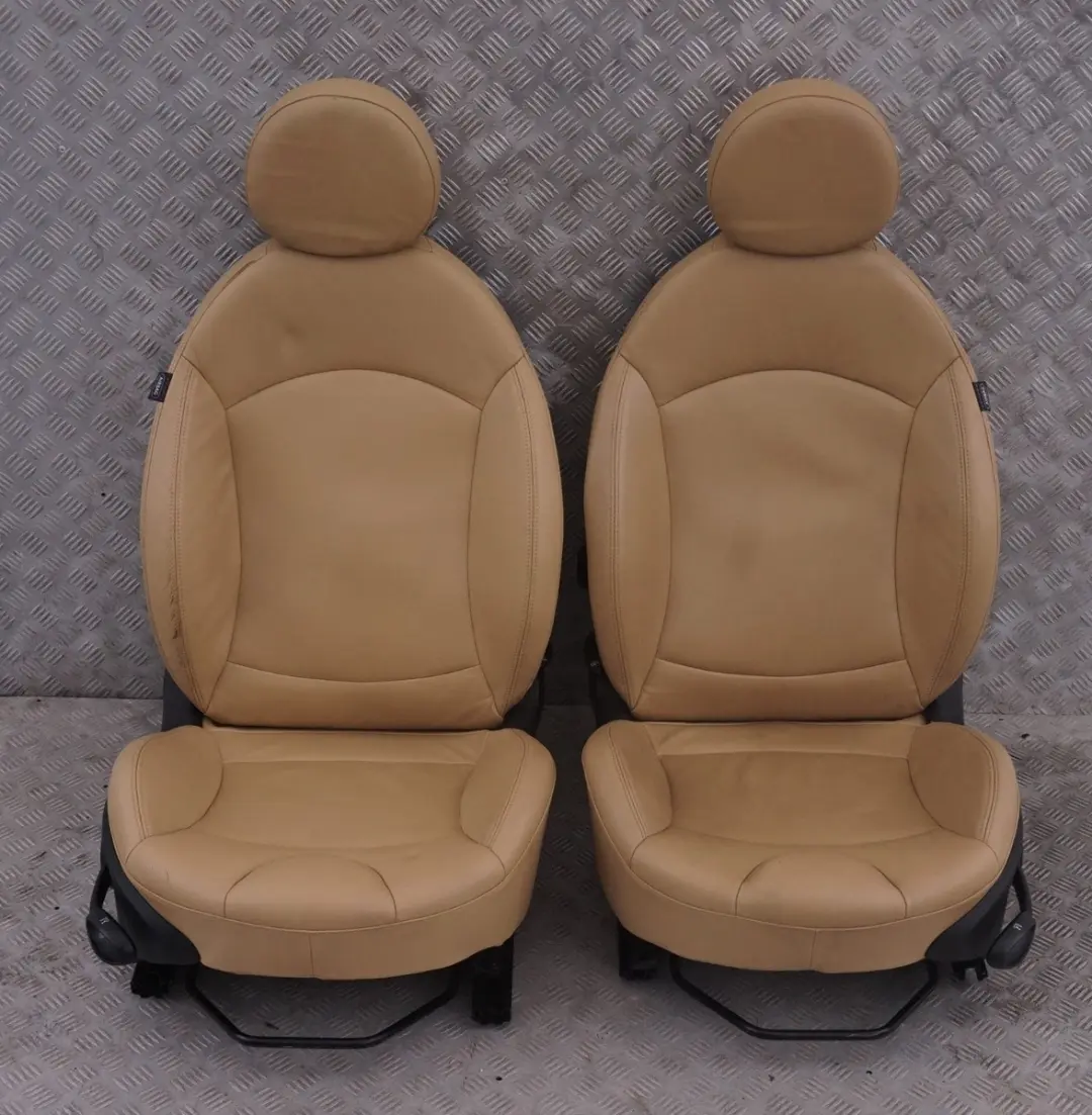  *BMW Mini Cooper One 1 Sports Innensitze aus Vollleder Leder BEIGE innen - SKU R56 Sports Full Leather Beige Seats-1 - Teilenummer R56