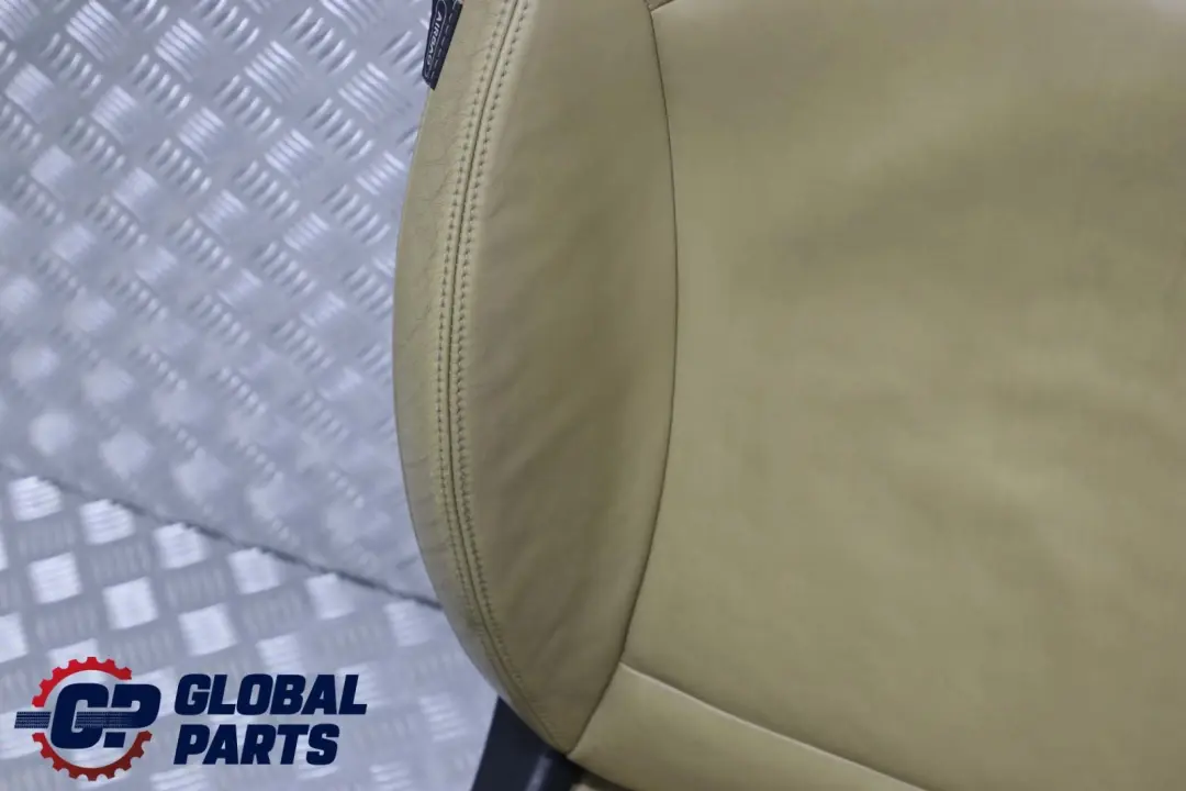 Heated Sports Full Leather Beige Interior Seats with Airbag to Mini Cooper One with Part number R56 Mini Cooper One Heated Sports Full Leather Beige Interior Seats with Airbag - SKU R56 Sports Full Leather Beige Seats-2 - Part number R56