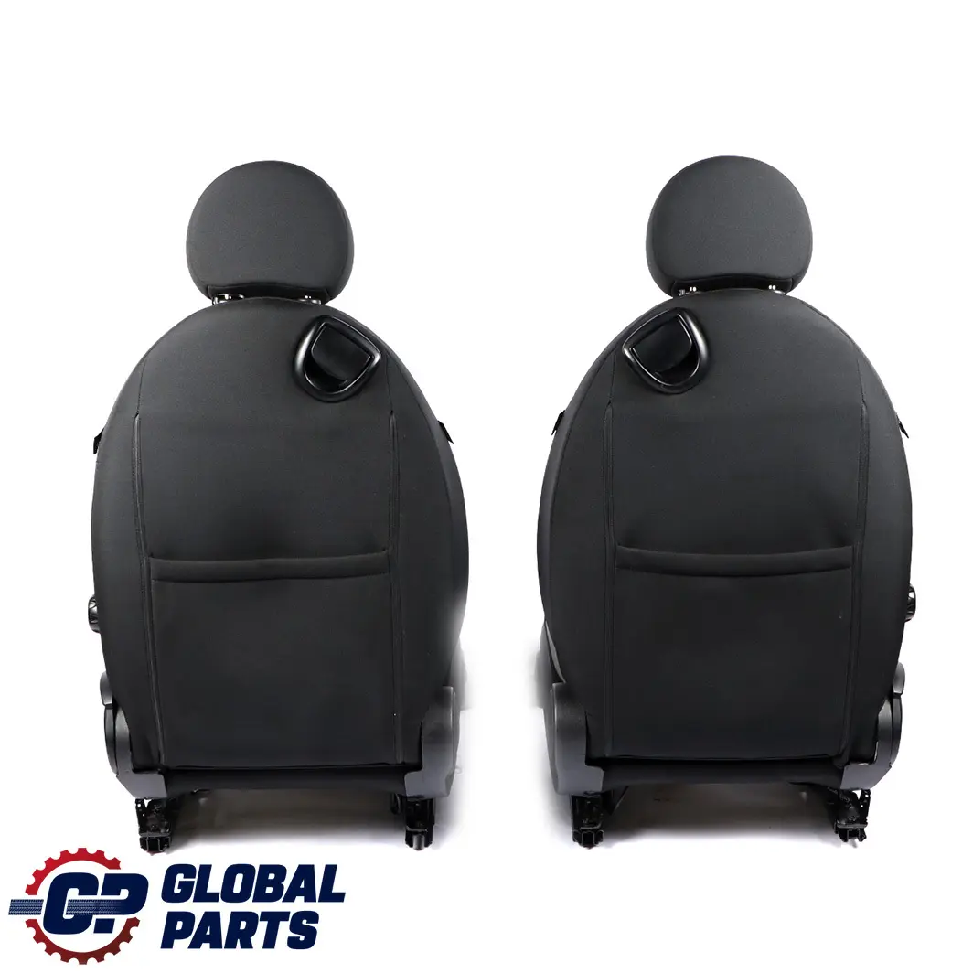 Camden Sports Black Cloth / White Leather Interior Seats to Mini Cooper One with Part number R56 Mini Cooper One Camden Sports Black Cloth / White Leather Interior Seats - SKU R56 Sports Seats Camden - Part number R56