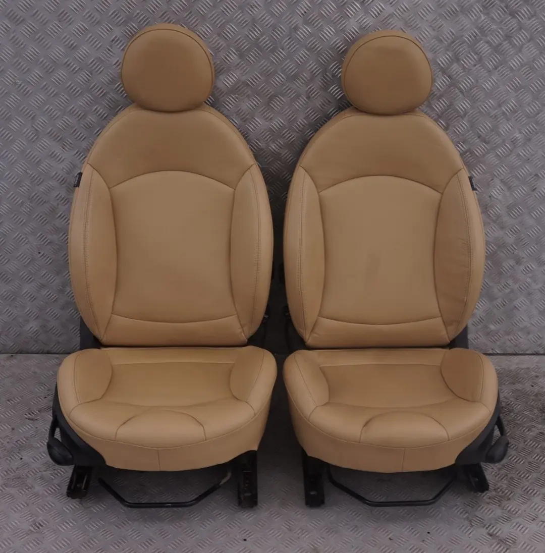 Beige Leather Heated Seats to BMW Mini Cabrio Convertible Sport Tuscan with Part number R57 BMW Mini Cabrio Convertible Sport Tuscan Beige Leather Heated Seats - SKU R57 Cabrio Convertible Sport Beige Leather Heated - Part number R57
