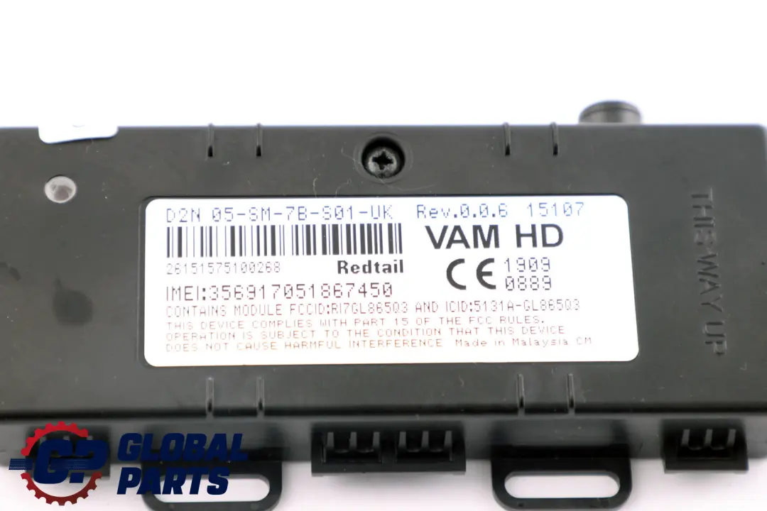 Genuine GPS Bluetooth Telematics Data Module Unit Box to with Part number Redtail VAM HD Genuine GPS Bluetooth Telematics Data Module Unit Box - SKU Redtail VAM HD - Part number Redtail VAM HD