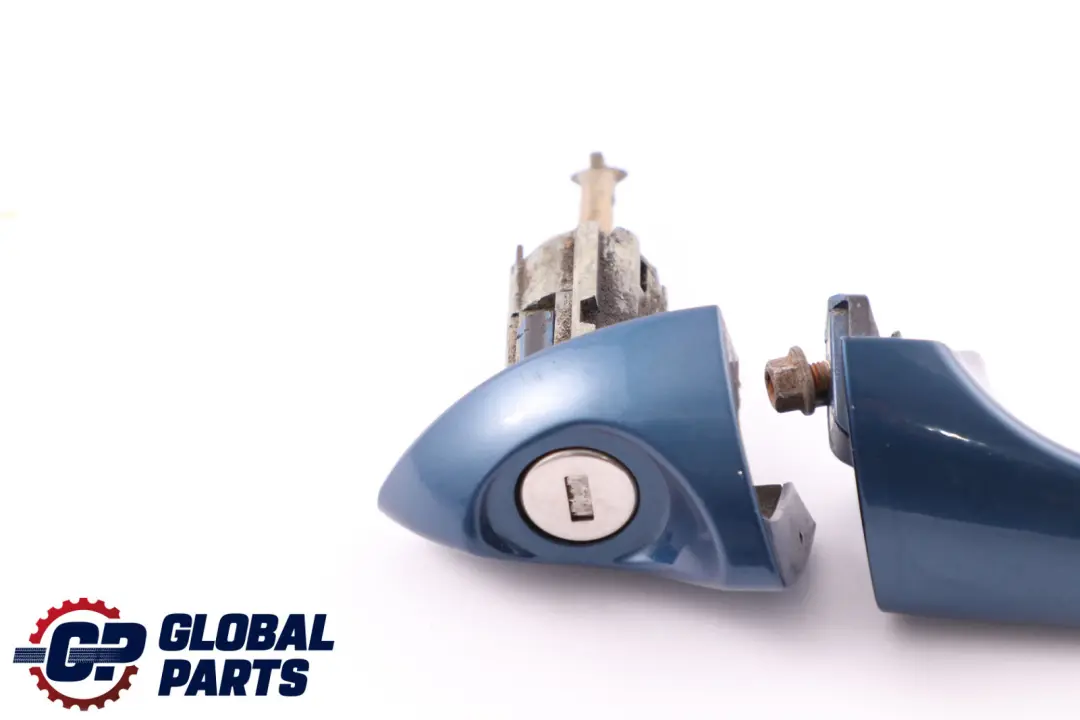 Front Right Door O/S Handle Grab Catch Topasblau Metallic to BMW X5 Series E53 with Part number 0007423 BMW X5 Series E53 Front Right Door O/S Handle Grab Catch Topasblau Metallic - SKU rhd-0007423-TPB - Part number 0007423