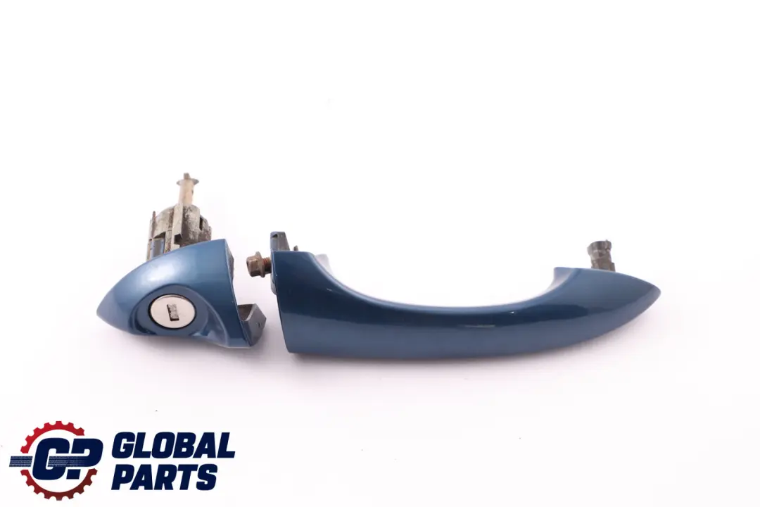 Front Right Door O/S Handle Grab Catch Topasblau Metallic to BMW X5 Series E53 with Part number 0007423 BMW X5 Series E53 Front Right Door O/S Handle Grab Catch Topasblau Metallic - SKU rhd-0007423-TPB - Part number 0007423