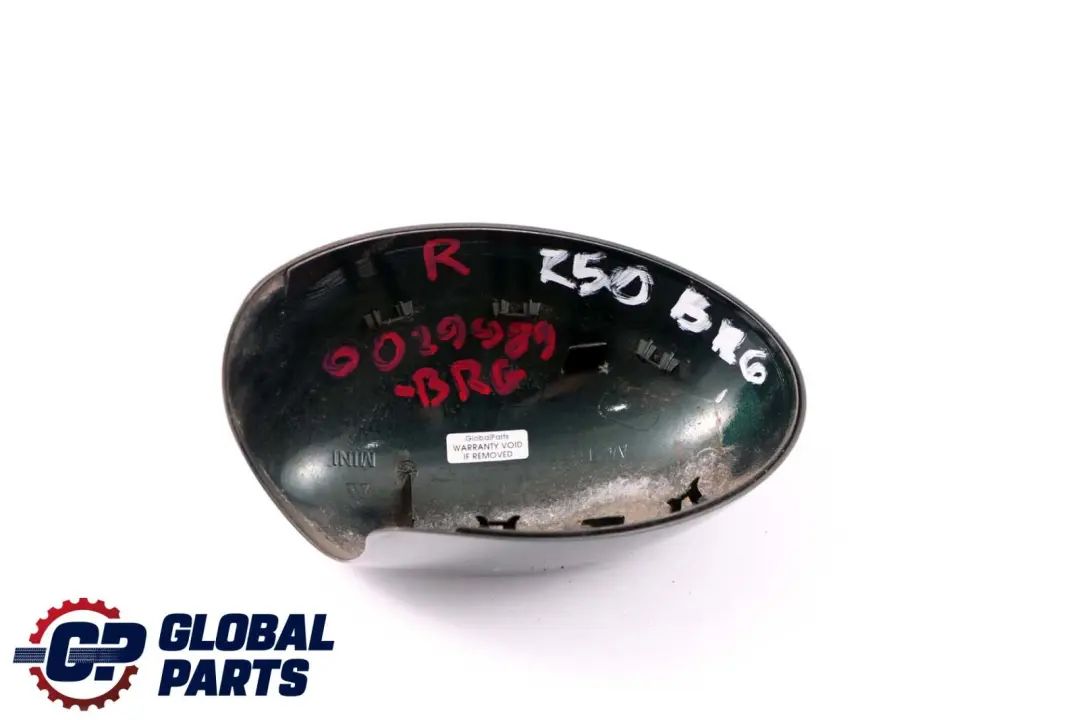 BMW Mini R50 R53 Cover Cap Casing Right O/S Mirror Wing British Racing Green - SKU rhd-0029989-BRG - Part number 0029989