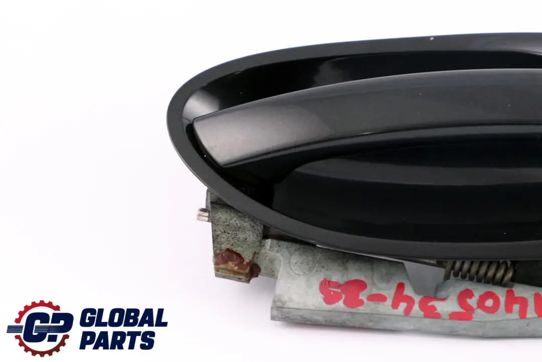 BMW 7 Series E65 Front Right Grab Handle Door Opener O/S Black Sapphire 475 - SKU rhd-0140534-BS - Part number 0140534