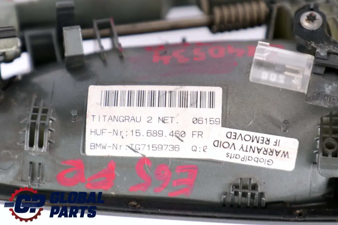 Front Right Grab Handle Door Opener O/S Titangrau Titan Grey to BMW 7 Series E65 with Part number 0140534 BMW 7 Series E65 Front Right Grab Handle Door Opener O/S Titangrau Titan Grey - SKU rhd-0140534-TGR - Part number 0140534