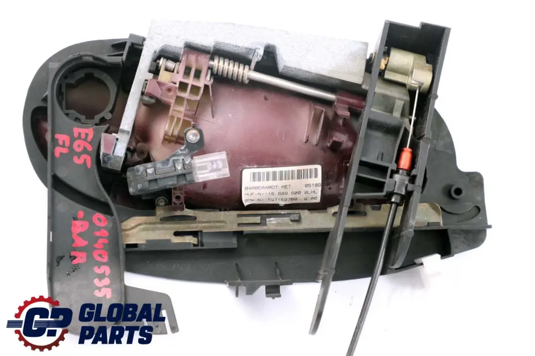Front Left Grab Handle Door Opener N/S Barberarot Red A39 to BMW 7 Series E65 E66 with Part number 0140535 BMW 7 Series E65 E66 Front Left Grab Handle Door Opener N/S Barberarot Red A39 - SKU rhd-0140535-BAR - Part number 0140535
