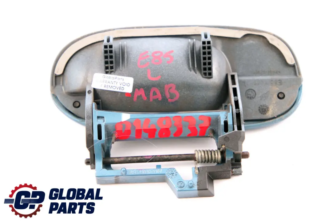 BMW Z4 Series E85 E86 Outer Door Opener Left Handle N/S Maledivenblau Blue A15 - SKU rhd-0148337-MAB - Part number 0148337