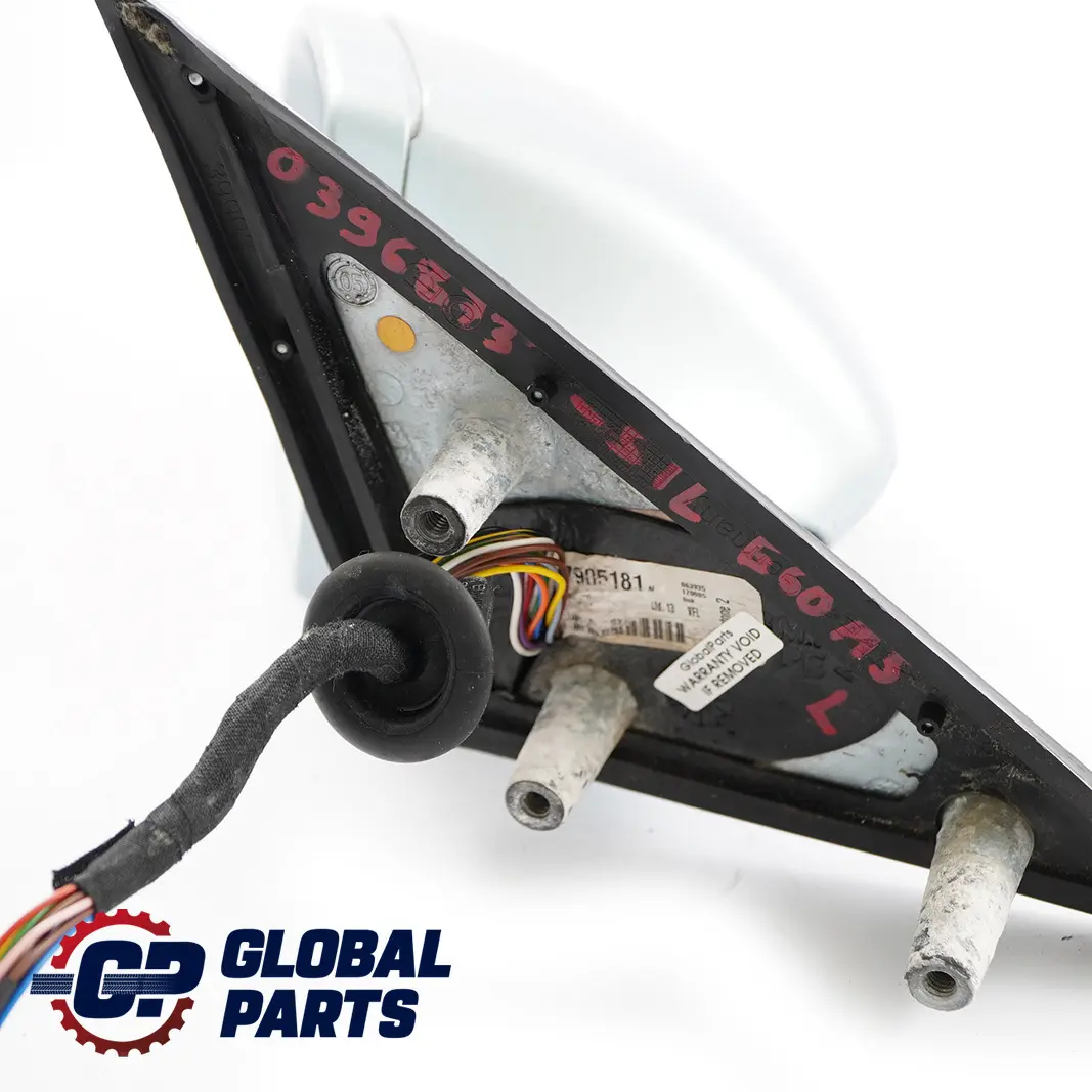 BMW E60 M5 Power Fold Auto Dip Left Wing Mirror N/S Silver Silverstone 2 - SKU rhd-0396873-SIL - Part number 0396873