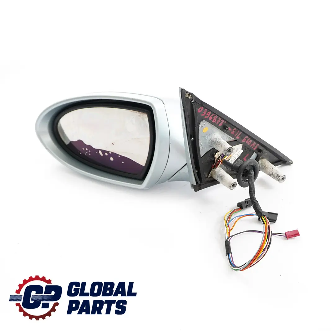 BMW E60 M5 Power Fold Auto Dip Left Wing Mirror N/S Silver Silverstone 2 - SKU rhd-0396873-SIL - Part number 0396873
