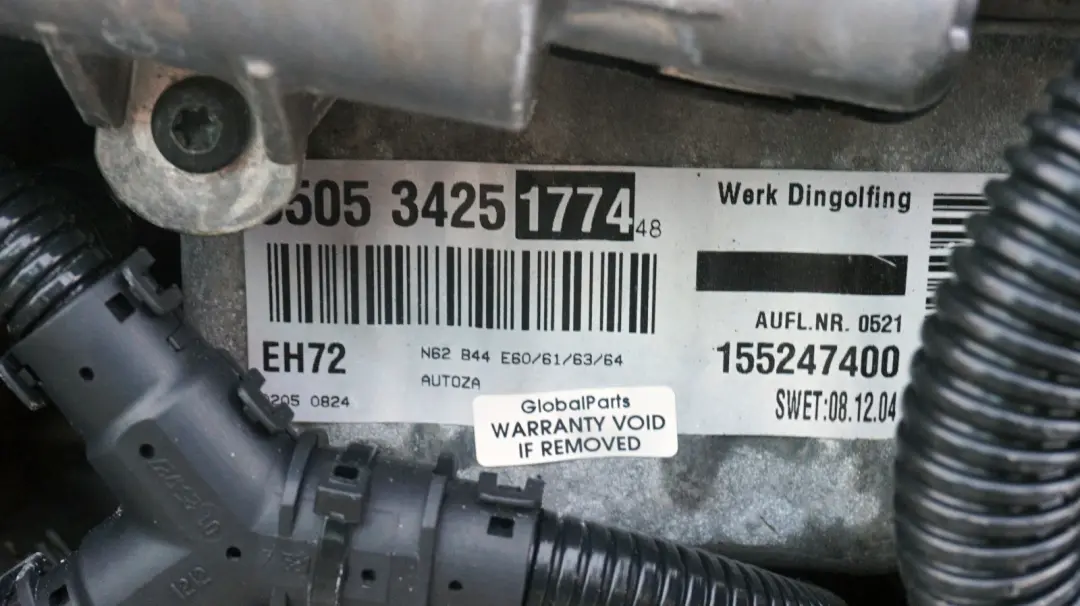 BMW E60 E61 545i E63 E64 645Ci Complete Engine N62 N62B44A 333HP 99k, WARRANTY - SKU rhd-0427239-1 - Part number 0427239