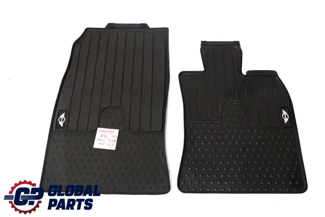 Interior Front Rubber Floor Mats Set to Mini Cooper R55 R56 with Part number 0441791 Mini Cooper R55 R56 Interior Front Rubber Floor Mats Set - SKU rhd-0441791 - Part number 0441791