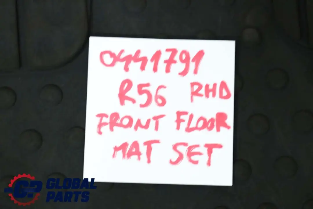 Interior Front Rubber Floor Mats Set to Mini Cooper R55 R56 with Part number 0441791 Mini Cooper R55 R56 Interior Front Rubber Floor Mats Set - SKU rhd-0441791 - Part number 0441791