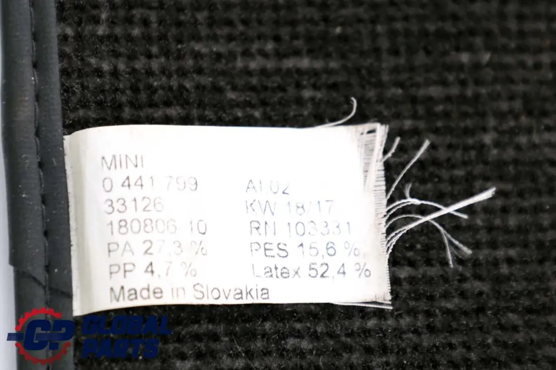 Mini R55 R56 Cosmopolitan Interior Front Rear Floor Rubber Mats Set - SKU rhd-0441799 - Part number 0441799