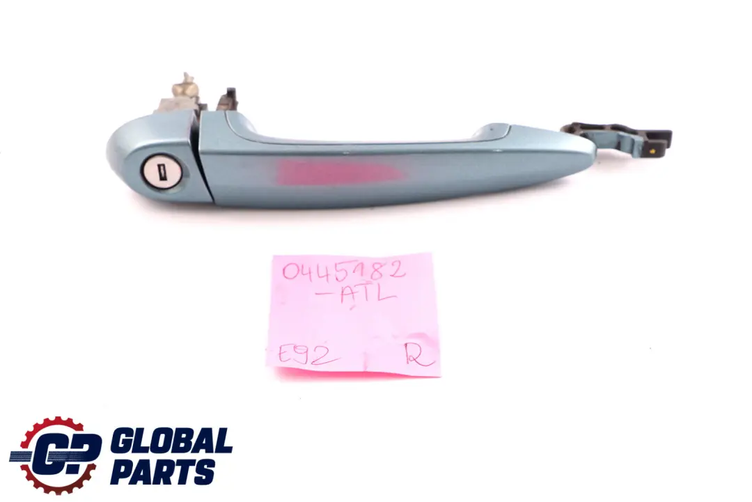 Front Right Grab Handle Bracket O/S Atlantikblau Blue to BMW 3 Series E90 E91 E92 with Part number 0445182 BMW 3 Series E90 E91 E92 Front Right Grab Handle Bracket O/S Atlantikblau Blue - SKU rhd-0445182-ATL - Part number 0445182