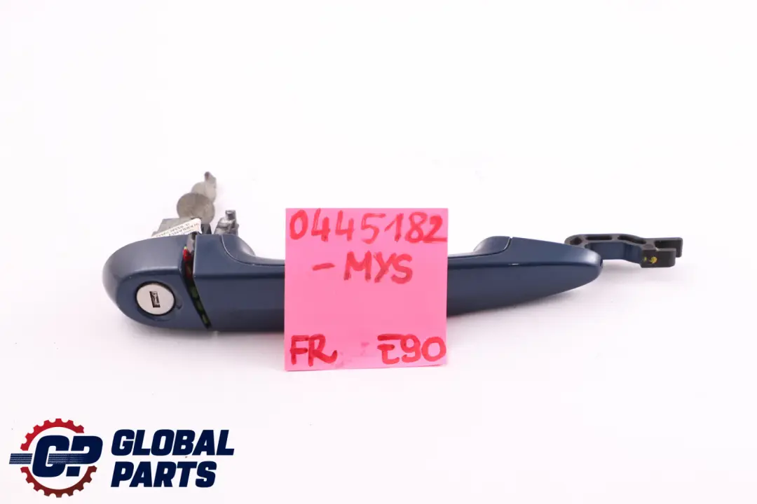 Front Right Grab Handle Bracket O/S Mysticblau to BMW 3 Series E90 E91 E92 with Part number 0445182 BMW 3 Series E90 E91 E92 Front Right Grab Handle Bracket O/S Mysticblau - SKU rhd-0445182-MYS - Part number 0445182