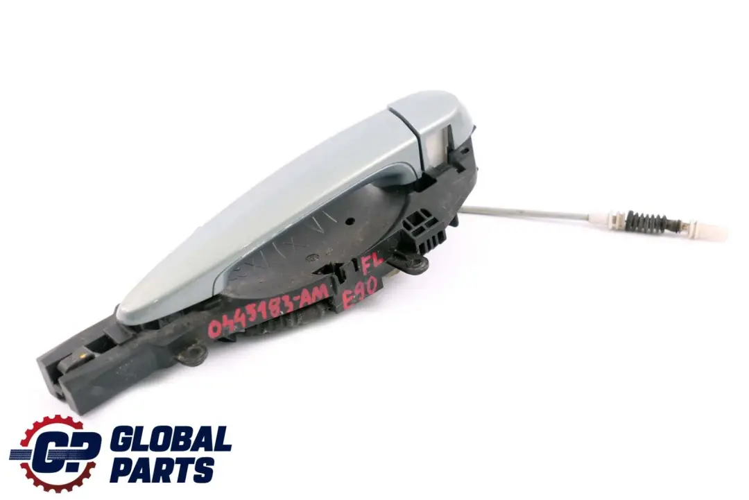 Complete Front Left Grab Handle N/S Arktis Metallic - A34 to BMW 3 Series E90 E91 with Part number 445183 BMW 3 Series E90 E91 Complete Front Left Grab Handle N/S Arktis Metallic - A34 - SKU rhd-0445183-AM - Part number 445183