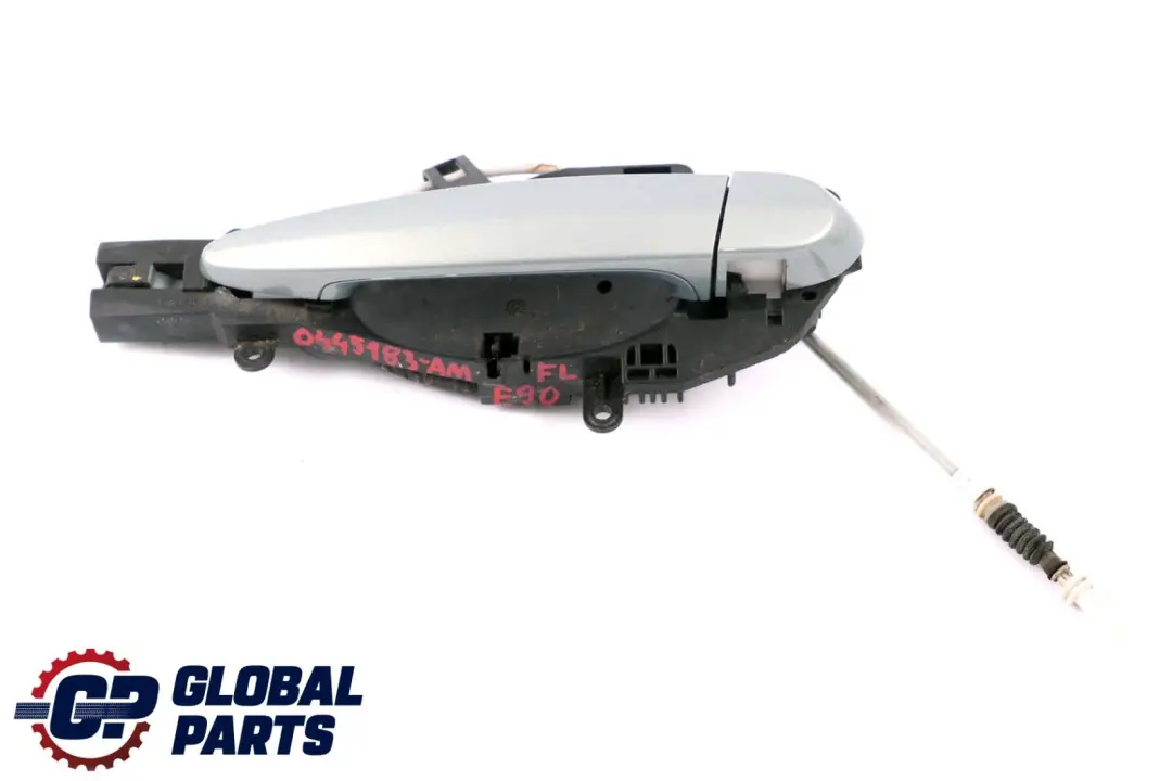 Complete Front Left Grab Handle N/S Arktis Metallic - A34 to BMW 3 Series E90 E91 with Part number 445183 BMW 3 Series E90 E91 Complete Front Left Grab Handle N/S Arktis Metallic - A34 - SKU rhd-0445183-AM - Part number 445183