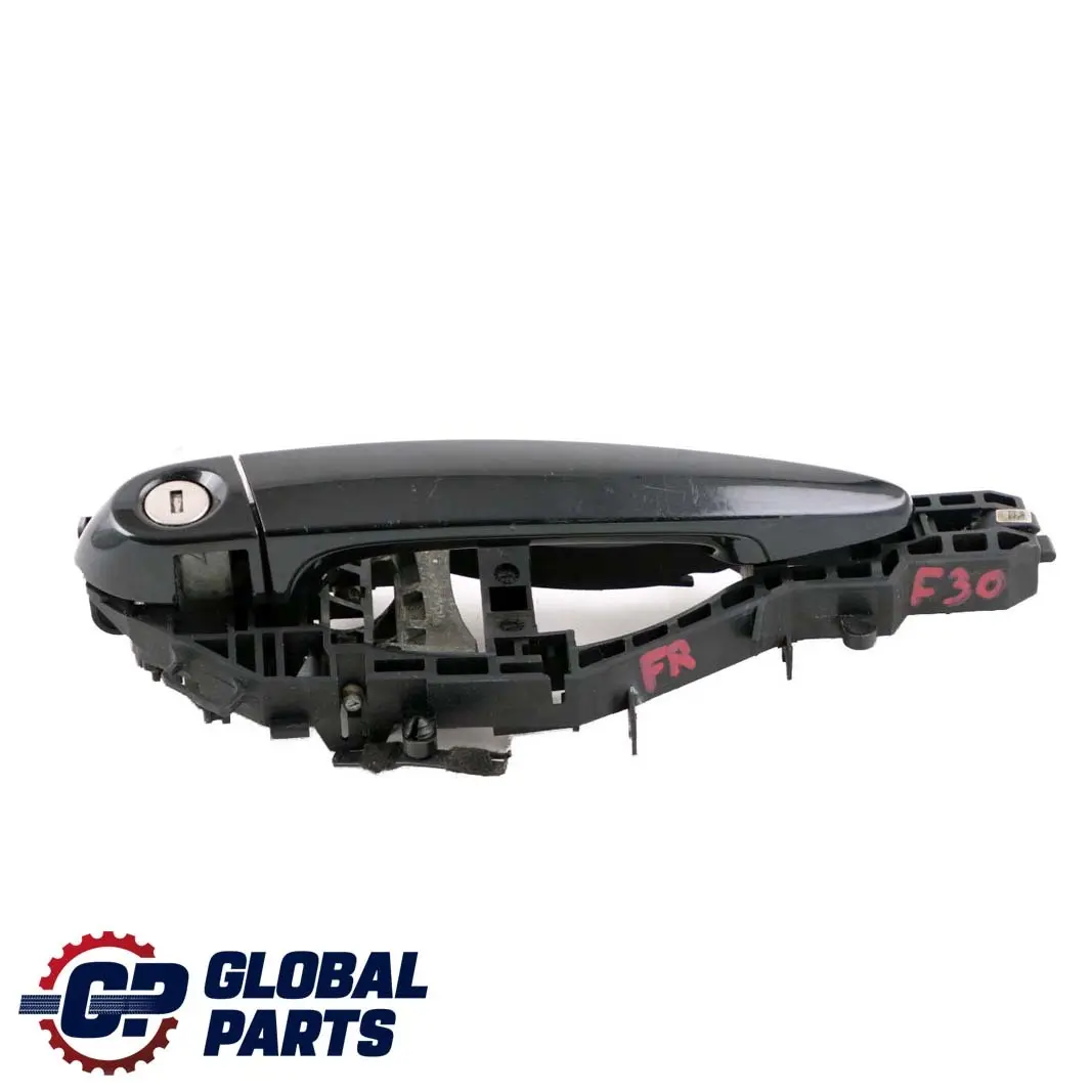 BMW 3 Series F30 F31 Grab Handle Front Right O/S Door Black Sapphire 475 - SKU rhd-0445184-BS - Part number 0445184