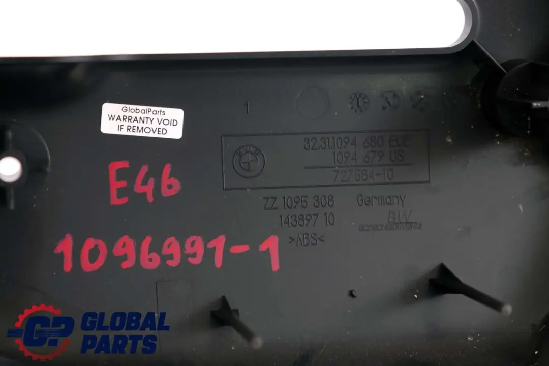 Lower Trim Panel Cover Steering Column Black 1094680 to BMW 3 Series E46 with Part number 1096991 BMW 3 Series E46 Lower Trim Panel Cover Steering Column Black 1094680 - SKU rhd-1096991-1 - Part number 1096991