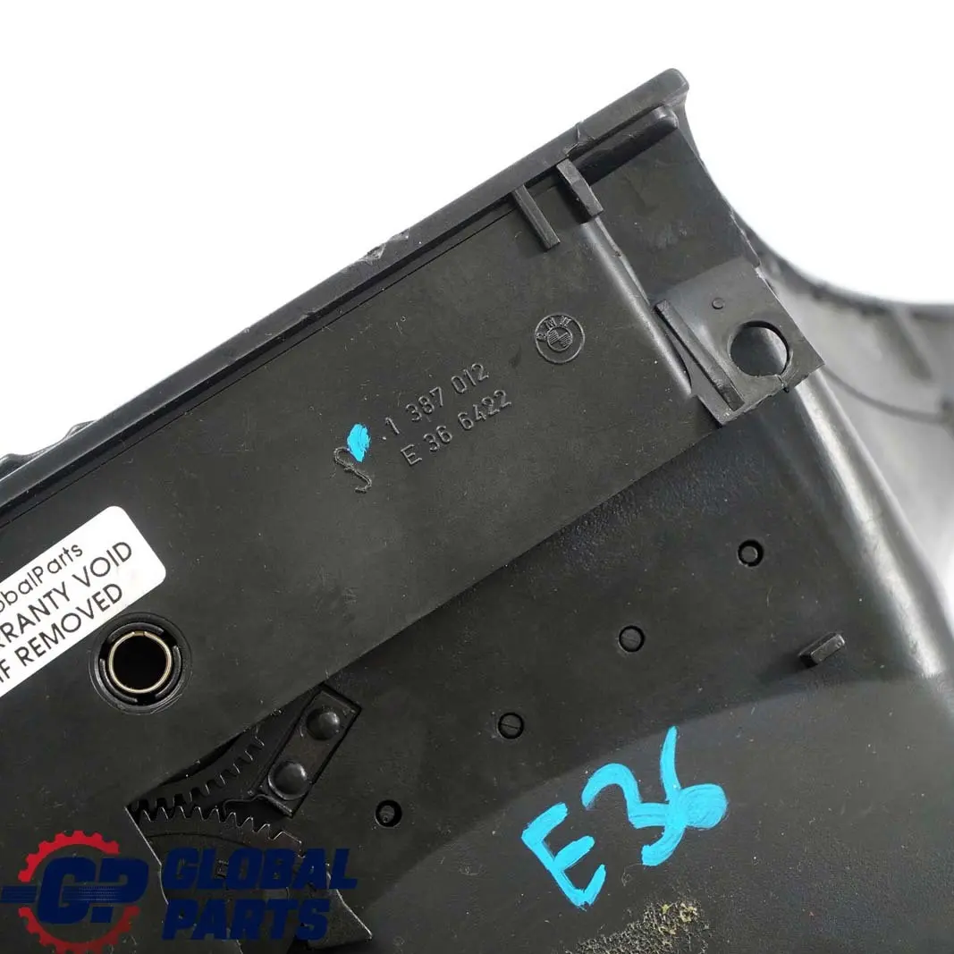 Front Fresh Air Grille Center Air Duct Black to BMW 3 Series E36 with Part number 1387012 BMW 3 Series E36 Front Fresh Air Grille Center Air Duct Black - SKU rhd-1387012 - Part number 1387012