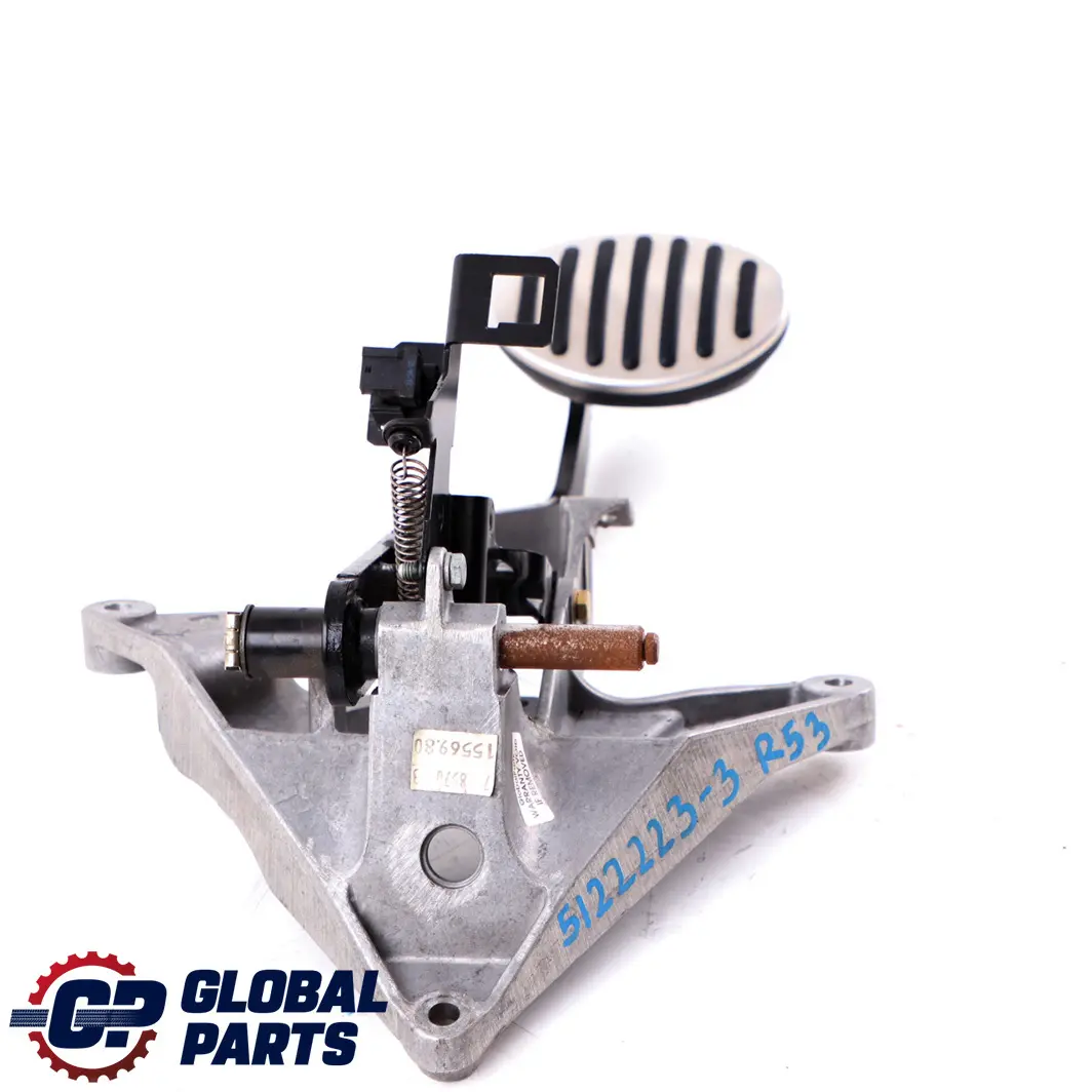 MINI Cooper R50 R52 R53 3 Brake Pedal Assembly Automatic Gearbox Chrome - SKU rhd-1512223-3 - Part number 1512223