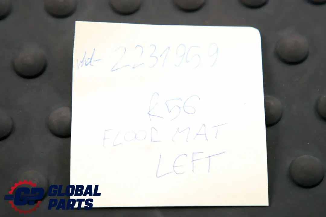 Weather Interior Front Right O/S Floor Rubber Mat to Mini R55 R56 All with Part number 2231959 Mini R55 R56 All Weather Interior Front Right O/S Floor Rubber Mat - SKU rhd-2231959 - Part number 2231959