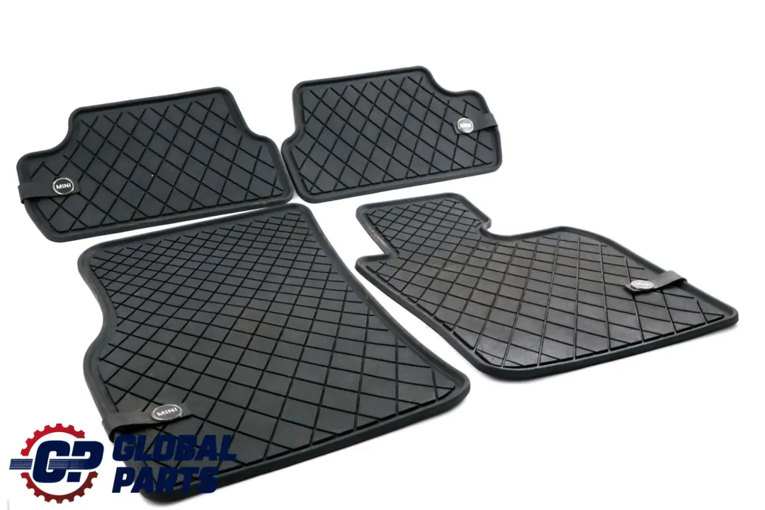 Weather Interior Front Rear Floor Rubber Mats Set to Mini F55 F56 F57 All with Part number 2354156 Mini F55 F56 F57 All Weather Interior Front Rear Floor Rubber Mats Set - SKU rhd-2354156 - Part number 2354156