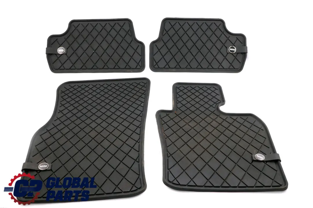 Weather Interior Front Rear Floor Rubber Mats Set to Mini F55 F56 F57 All with Part number 2354156 Mini F55 F56 F57 All Weather Interior Front Rear Floor Rubber Mats Set - SKU rhd-2354156 - Part number 2354156